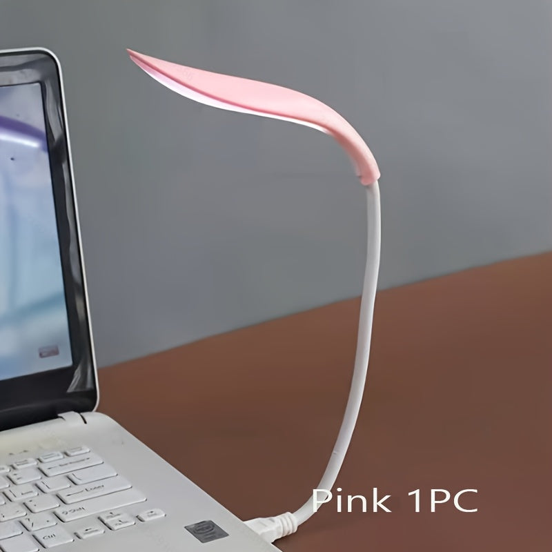 1PC/3PCS portable freely bendable USB hose LED night light, available in 1-pack and 3-pack red, blue, white color-mix set with independent touch control small night lights, USB-powered plastic reading light for bedroom, living room, laptop lighting