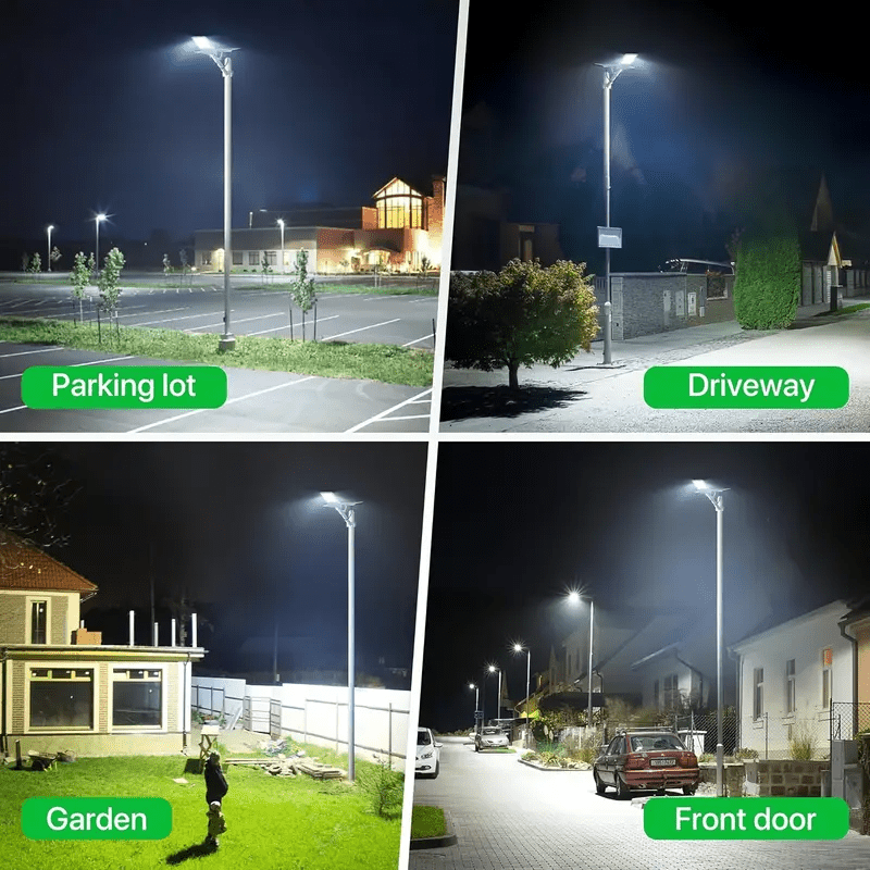 1/2/4 Pack Solar Street Light, Waterproof IP65 LED Solar Wall Light, 6000mAh LED PIR Motion Sensor Light Street Light with Remote Control, 6500K Dimmable Outdoor Garden Lighting, 357 LED Beads Outdoor Solar Street Light, Perfect for Courtyard