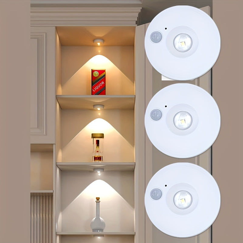 Rechargeable magnetic small spotlight for display cabinets, decorative sensor light for wine cabinets, product light and shadow lamp for cabinets and wardrobes