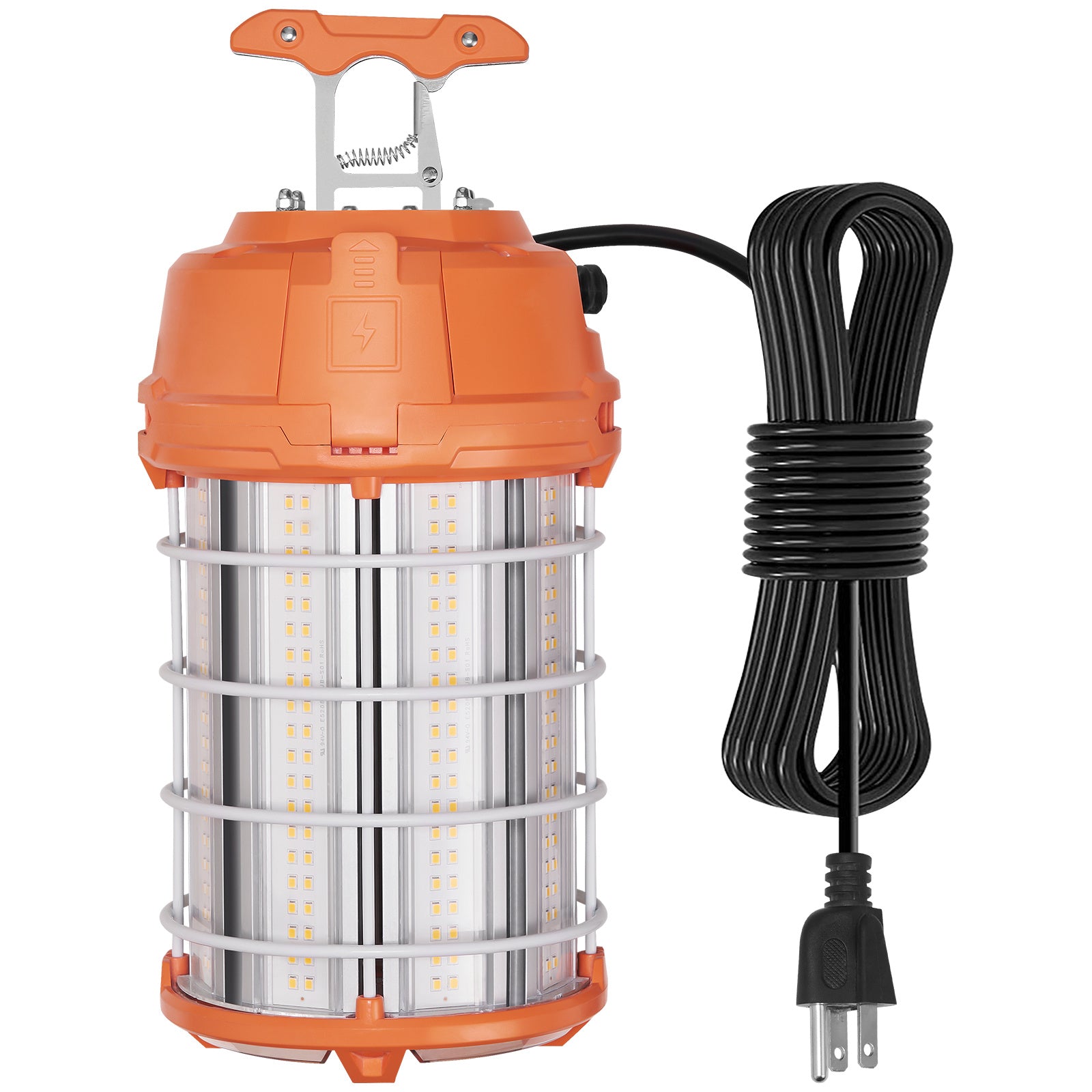 VEVOR LED Temporary Work Light, 150W, 20000lm Construction Light, 5000K Portable Ultra-Bright Waterproof Daisy Chain Up to 6 Lights, Hanging Job Site Light Indoor and Outdoor Lighting