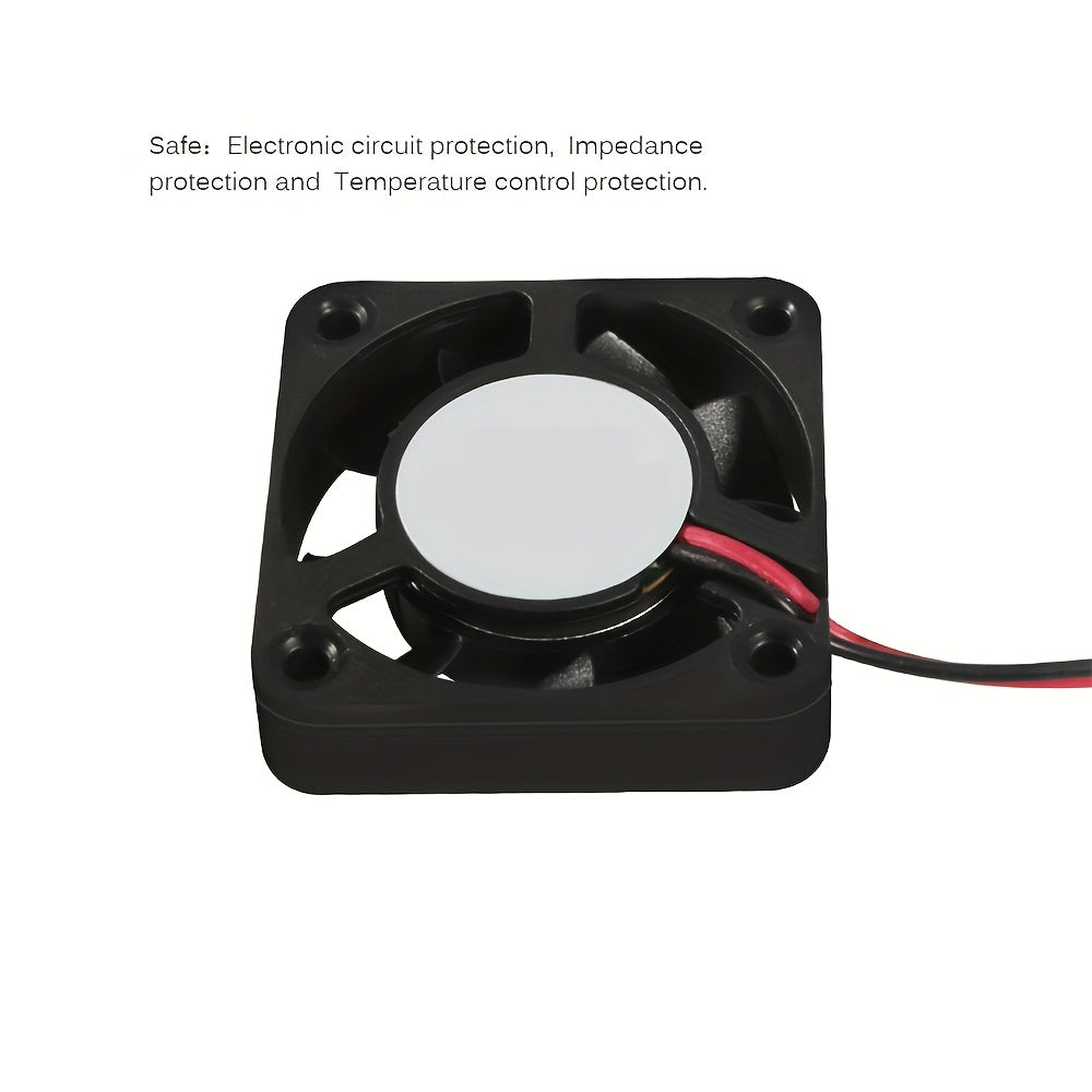 40mm Moisture-Proof 2-Pack 12V DC 4010 High Airflow Radiator 2-Wire 2-Pin Brushless DC Cooling Fan