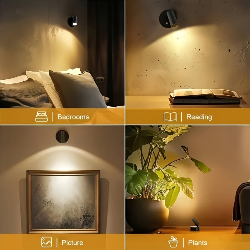 Wireless remote control indoor spotlight, dimmable plant and art wall lighting lamp, suitable for Mother‘s Day gift