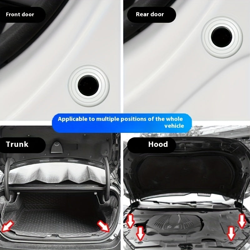 25-Pack Door Shock Absorber Pads, Bumper Cushions & Anti-Collision Pads – Provides Shock Absorption, Scratch & Impact Protection for Car Doors & Hood, Noise Reduction Bumper Cushions, Prevents Sudden Door Slamming