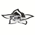 27 Inch Flush Mount Ceiling Fan with Light, Low Profile 6 Speed Adjustable, 3 Color Dimmable, Remote & App Control Modern Ceiling Fan Light, Perfect for Bedroom, Living Room & Home Decoration