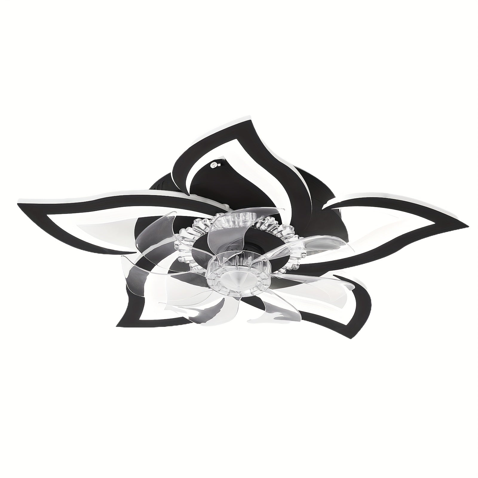 27 Inch Flush Mount Ceiling Fan with Light, Low Profile 6 Speed Adjustable, 3 Color Dimmable, Remote & App Control Modern Ceiling Fan Light, Perfect for Bedroom, Living Room & Home Decoration