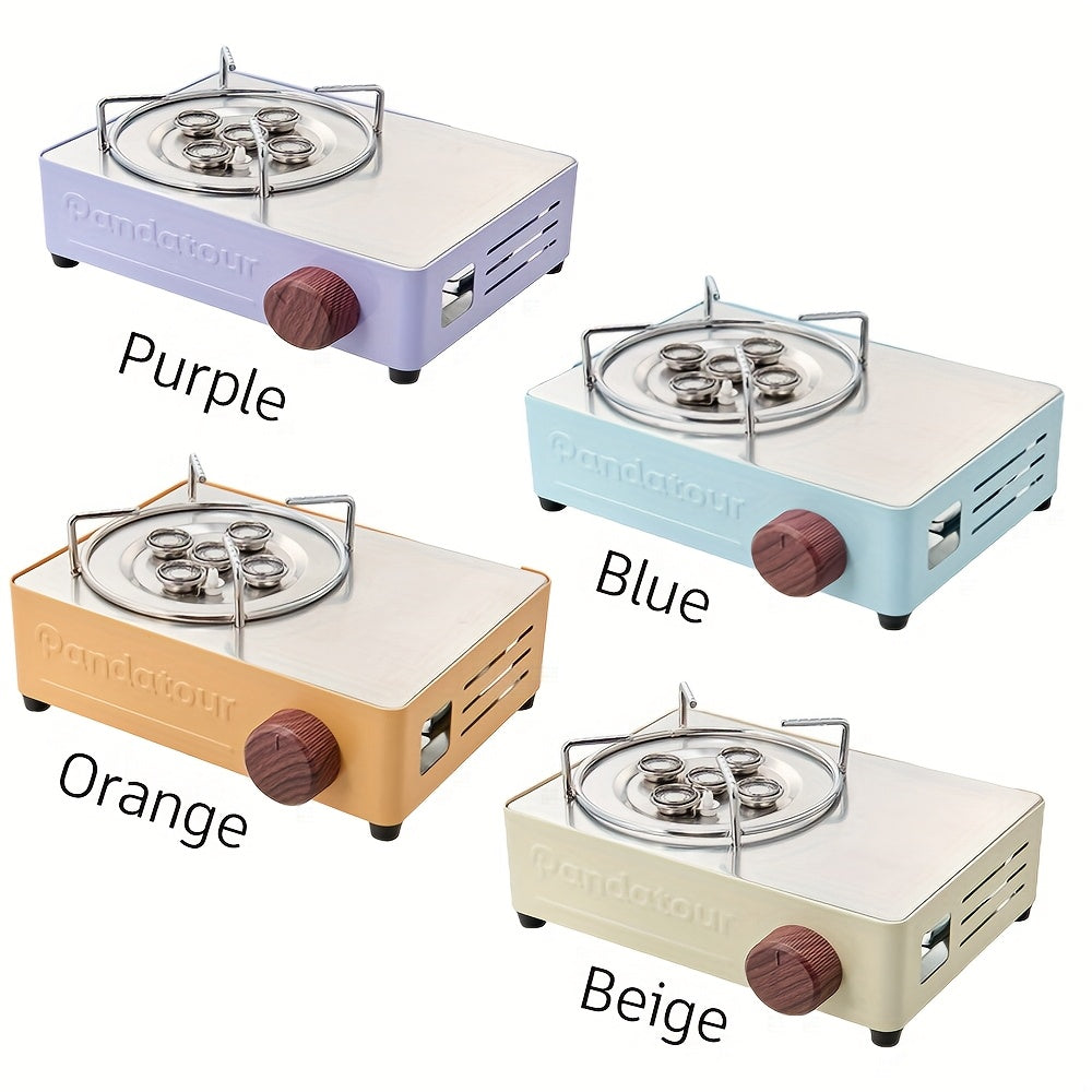 5-Burner High-Power Portable Camping Gas Stove, Ideal for Picnic, Home Cooking & Tea Brewing – Outdoor Cooking Set with Stainless Steel Safety System