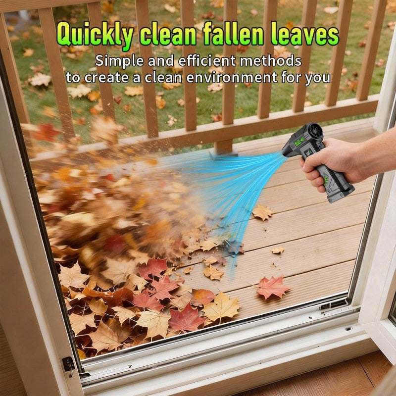 New Upgraded Portable Turbo Jet Fan, Quiet Noise Reduction, Cordless Air Blower, Air Dryer, High Power Turbo Dust Removal Fan, Equipped with Brushless Motor, Built-in Large Capacity Long Lasting Battery