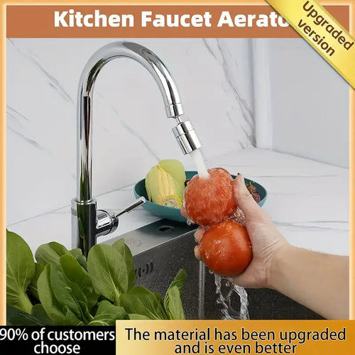1 Set Anti-Splash Faucet with 360° Swivel Spout, Dual Flow Mode (Swivel & Fixed), Water-Saving Design, Single Hole Mount for Kitchen & Bathroom Sink, US/EU Standard, Chrome Finish, Easy Install