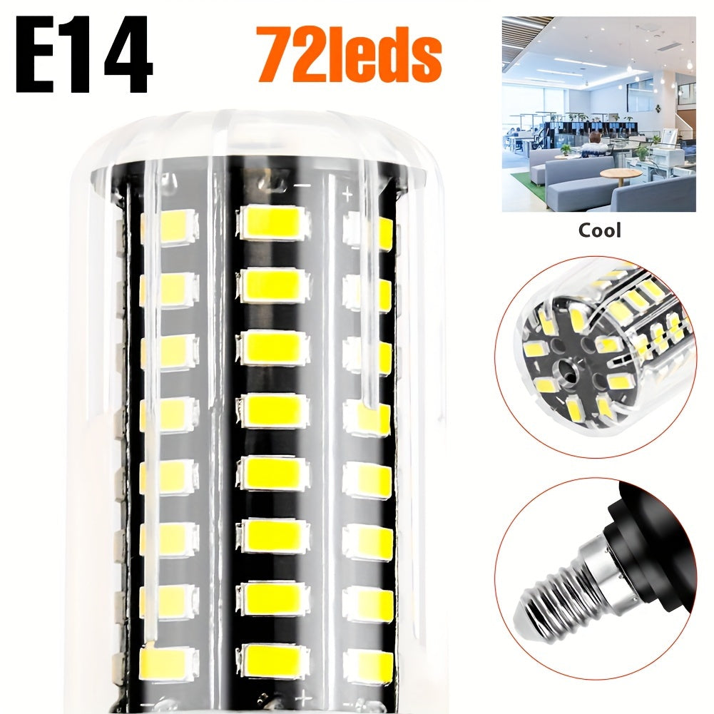 LED corn bulb E14 small screw base spotlight AC85-265V ceiling chandelier built-in bulb E27/E26 universal indoor bright eye-protection flicker-free candle light B22 home use 220V bedroom living room office study downlight 110V bathroom