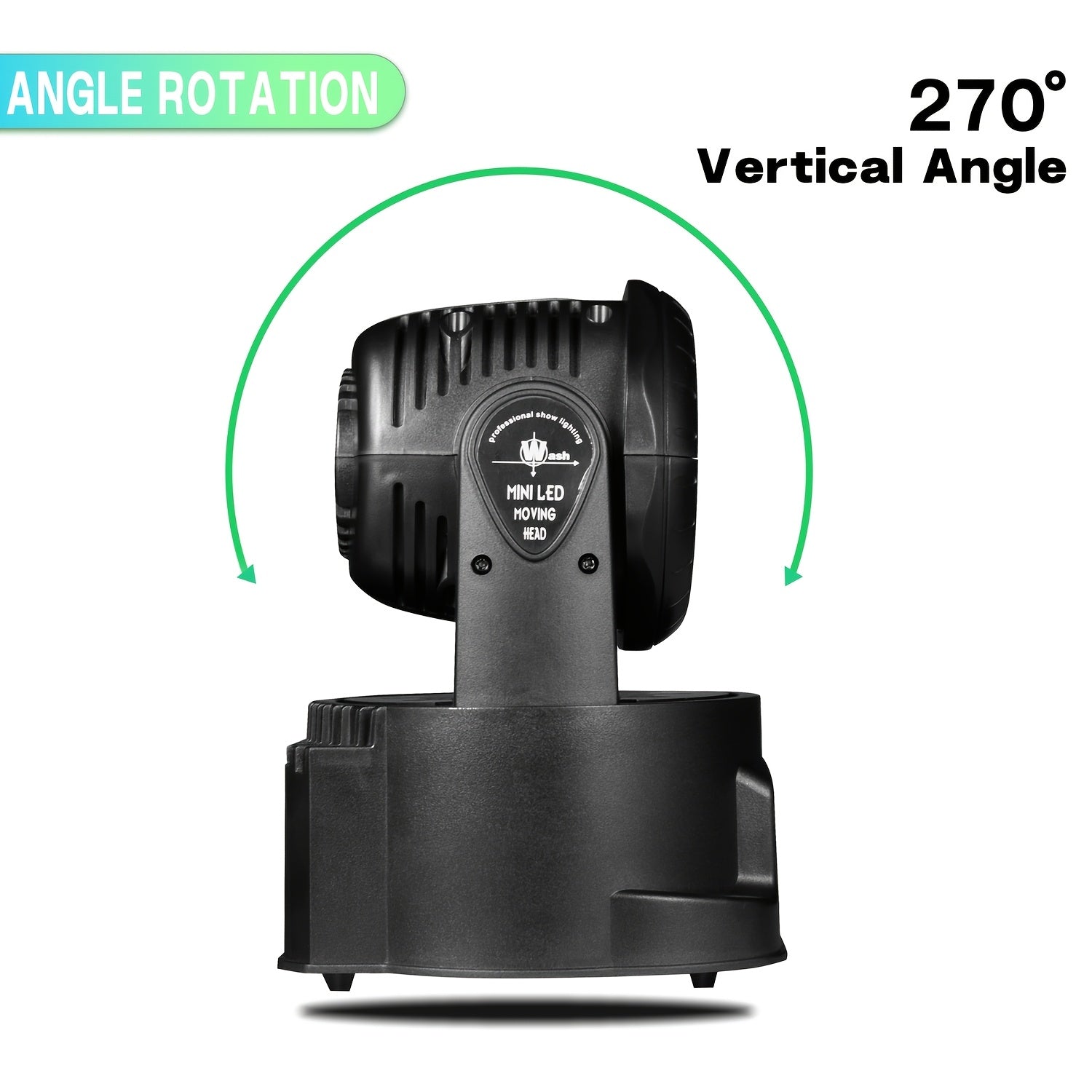 Moving head light RGBW stage lighting DJ light 7 x 10W LED beam spotlight 9/14 channel wash light, with DMX and sound activation, suitable for parties, churches, weddings, bars, Christmas, Halloween, disco and other occasions