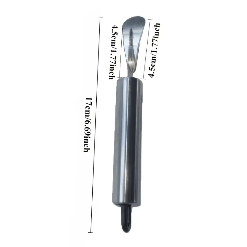 1 Creative Kitchen Tool for Oranges & Lemons – Durable Stainless Steel Peeler with Curved Handle for Effortless Peeling, Essential for Restaurants, Outdoor Camping & BBQ