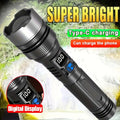 1Pc Super Bright Rechargeable LED Flashlight - High Strength Tactical Flashlight, USB Charging, 3 Light Modes, 1200mAh Long Lasting Battery, Ergonomic Grip Design, IP44 Waterproof