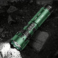 SKYFIRE LED High Brightness Display Flashlight High Lumen Ultra Bright Rechargeable Flashlight Long Endurance Zoom Function Built-in Floodlight Mode for Camping Outdoor Activities Farm Patrol Night Riding