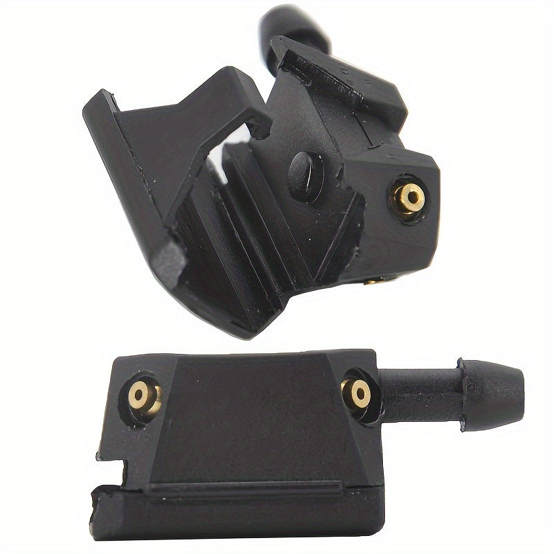 2-Piece Windshield Wiper Washer Nozzle Adjustable 4-Way Upgrade – Fits 8mm & 9mm Wiper Arms, Auto Replacement Part