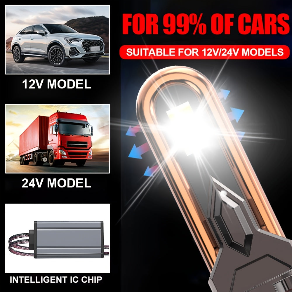 2pcs LED Car LED Headlight Bulbs, 7500K, 950% Brightness, 57200LM, Plug-and-Play, 300W, 9H1, H4, 9003, HB2, H7, H18, H8, H9, H11, H16, 9005, HB3, 9006, HB4, 9012, HIR2, Aluminum, 12-24V, 9570 CSP CHIP, No Battery Included