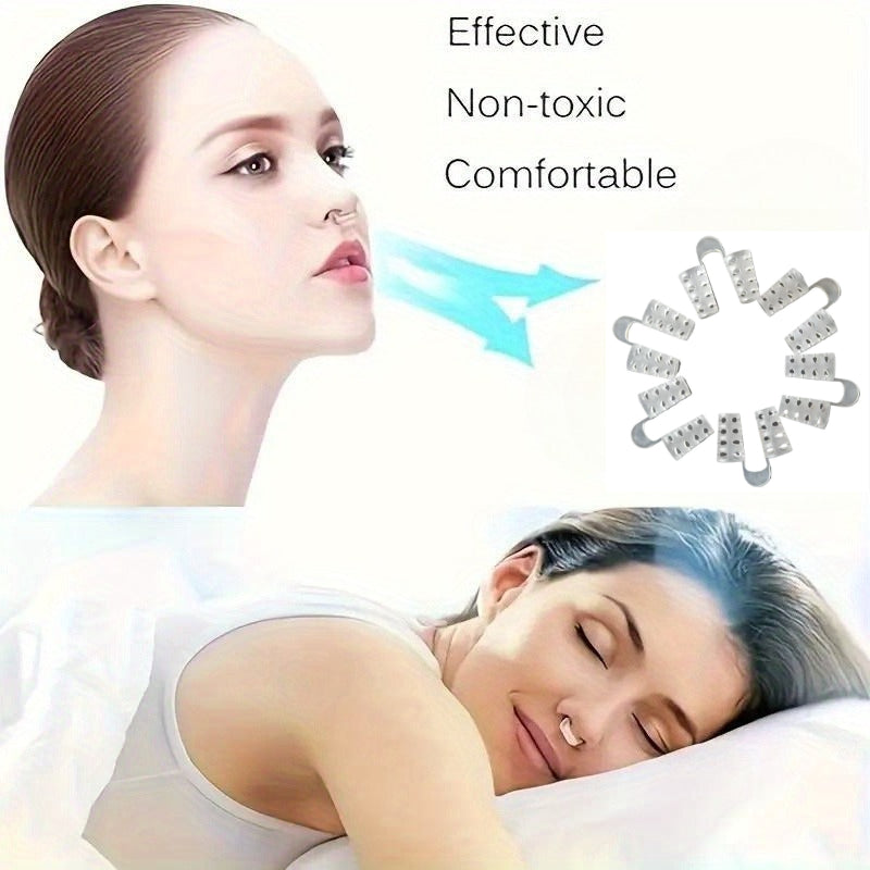 鼻呼吸器套裝與防打鼾裝置——助眠神器，緩解打鼾與鼻塞問題——行動式呼吸裝置，無需電池/電源，適用於阻塞性睡眠呼吸暫停及夜間呼吸改善，相容CPAP系統，適合各類睡眠環境