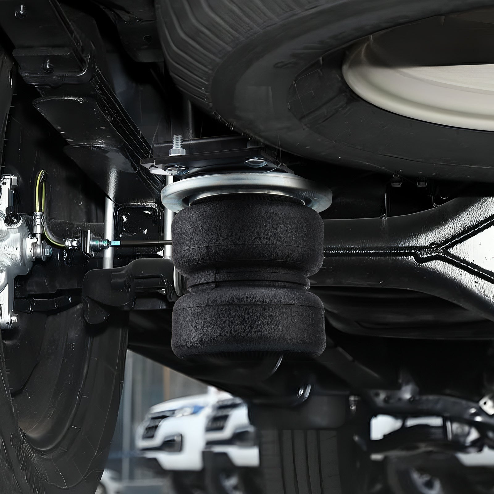 VEVOR Air Bag Suspension Kit, Air Spring Suspension Bag Kit, 5000 Lbs Load Capacity, 5 to 100 PSI