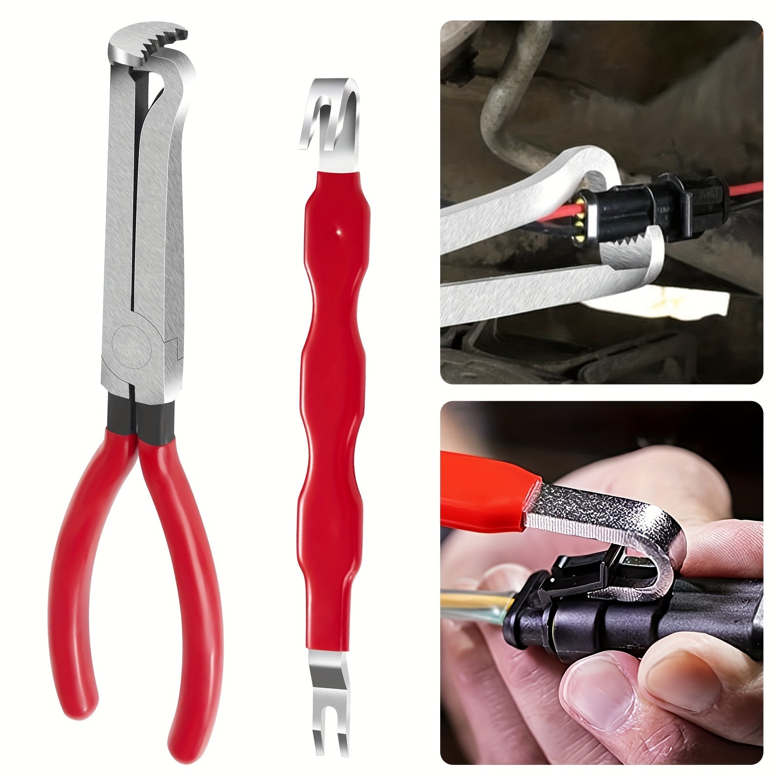 Electrical Disconnect Pliers & Connector Separator, Automotive Terminal Connector Removal Tool Set, Disconnect Tool, Electric Pliers for Quick Wire Disconnect, Plug Separator