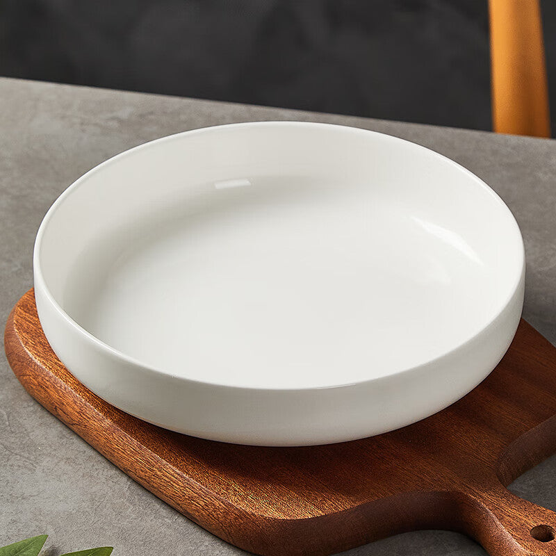 Pasta Bowl, Bowl Plate, Low Bowl, Plate Bowl, Ceramic Large Shallow Bowl, Microwave & Dishwasher Safe, Perfect for Soup