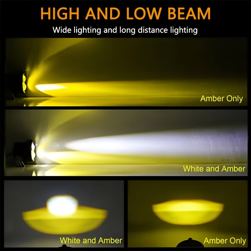 Ultra-Long Range Laser Headlight - Fog-Penetrating Work Light, for Trucks and Motorcycles