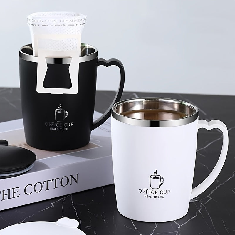 304 Stainless Steel Double Wall Insulated Water Mug, Colorful Double Layer Coffee Cup