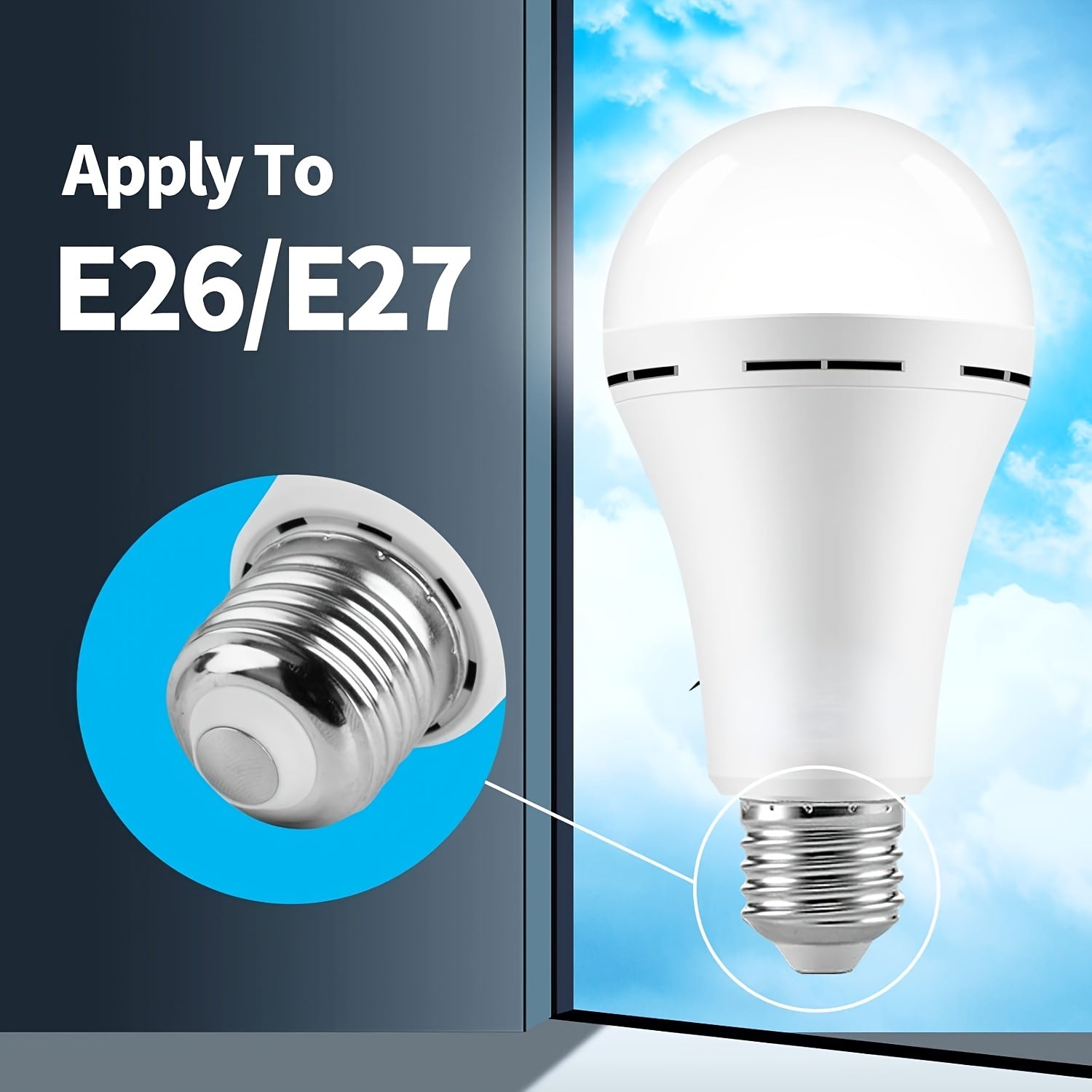 E26/E27 rechargeable bulb