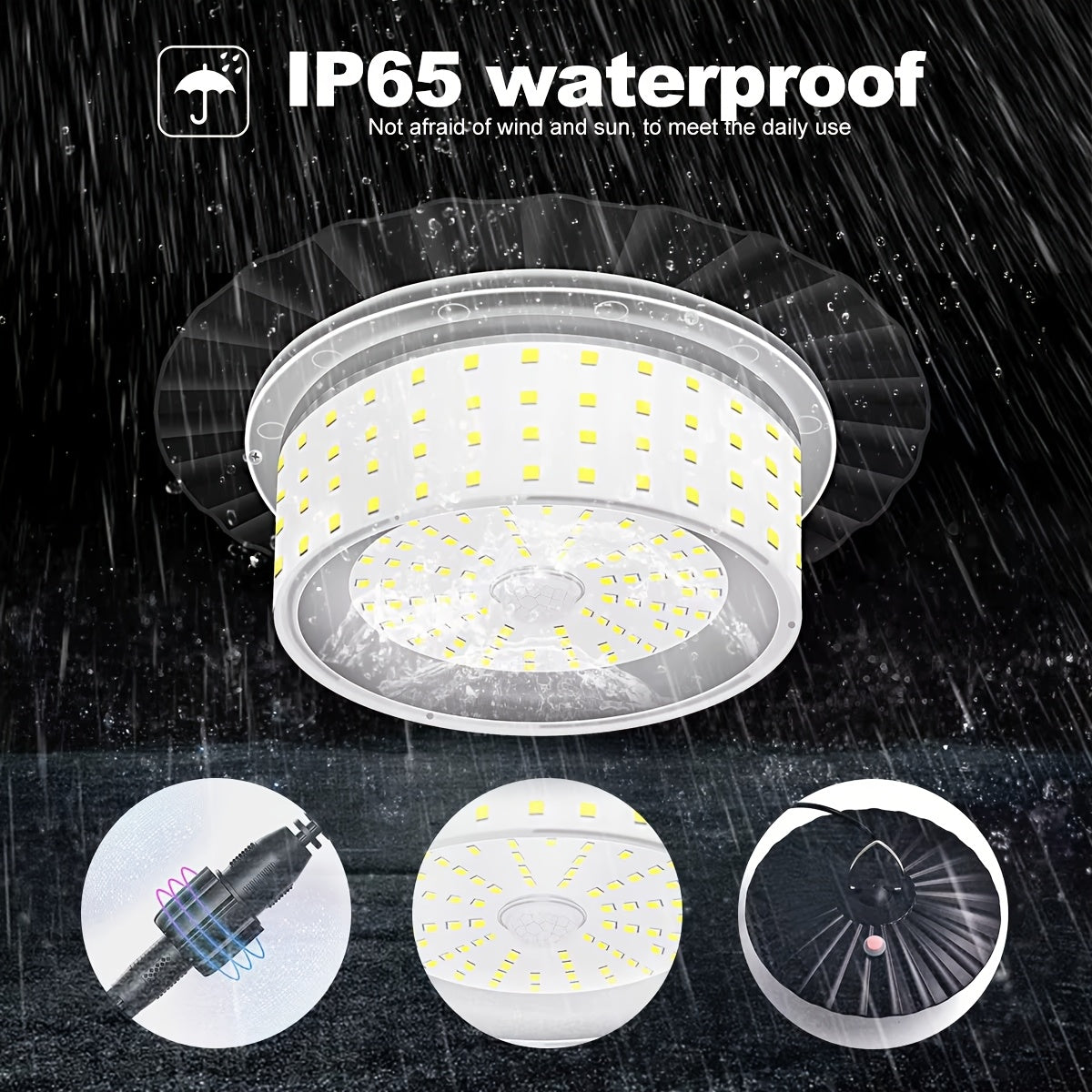 Solar Sensor Pendant Light - White Light