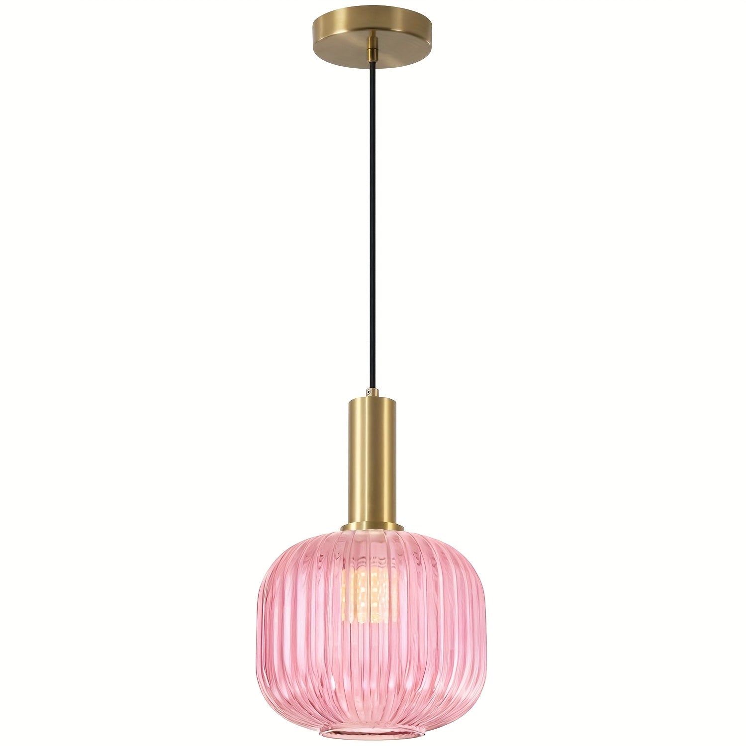 Blue glass modern minimalist pendant light, suitable for dining room, living room, kitchen, bulb not included
