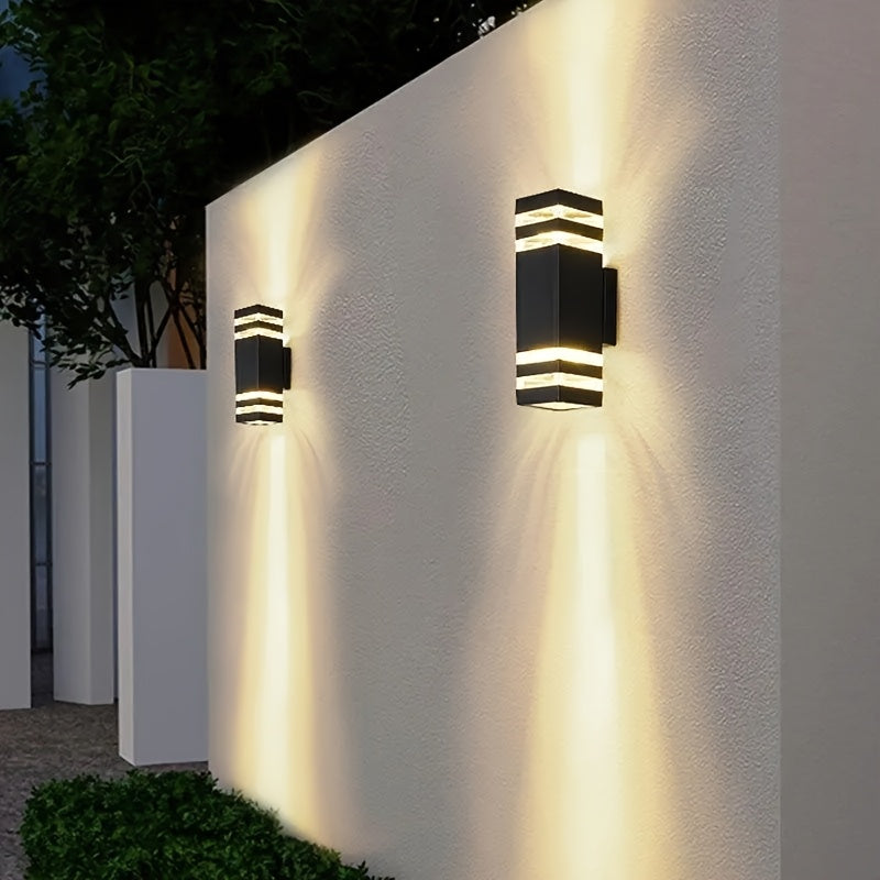 LED Outdoor Wall Light, Courtyard Balcony Wall Light, European Style Waterproof Corridor Gate Luminous Exterior Wall Light, Minimalist Lighting, Single-Head / Double-Head Light