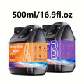 透明环氧树脂套装，16.91oz/33.81oz - 耐用、自流平，非常适合桌面、工艺美术、浇铸、珠宝项目和涂层 - 兼容云母粉、模具和酒精墨水。完美的树脂套装，适合初学者和业余爱好者