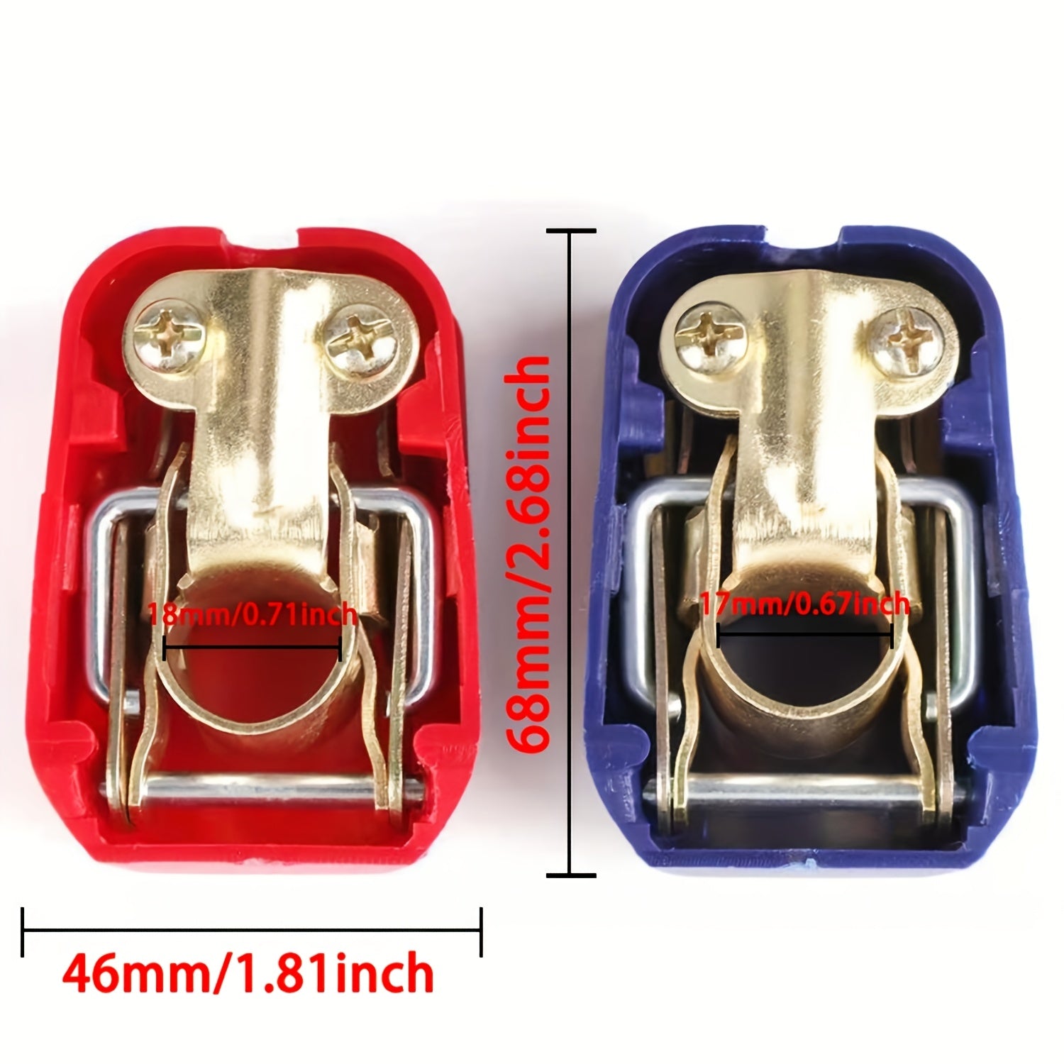 Quick Release Battery Terminal, Battery Clamp, Battery Post with Protective Cover