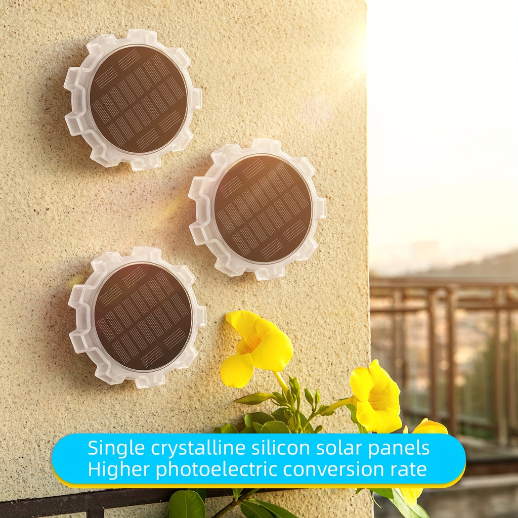 2-Pack Solar Wall Light Outdoor, LED Wall Mount Light, 9-LED Courtyard Light Fixture, Suitable for Garden, Patio, Courtyard, Deck, Fence, Garage
