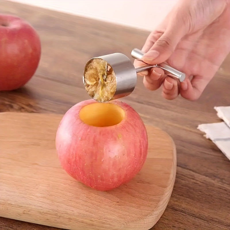 Multifunctional Apple Pear Corer, Stainless Steel Fruit Seed Remover, 2 Sizes Fruit Corer Set for Home Commercial Hotel Kitchen