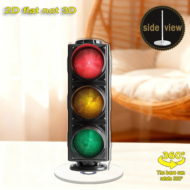 2D Flat - 1 Elegant Traffic Light Decoration, Exquisite Rotating Acrylic Design, Fine Workmanship, Perfect for Living Room, Bedroom, Study and Various Festival Decorations
