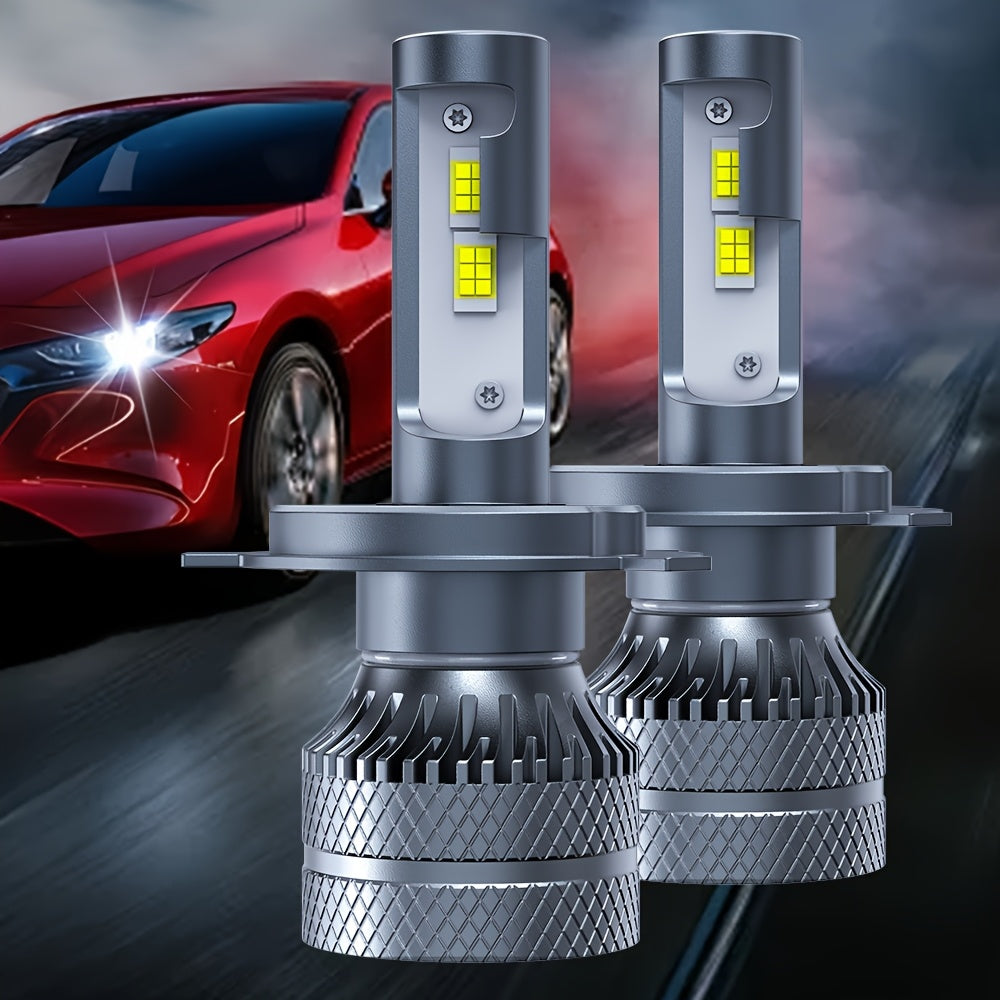 2-Pack H1 H7 H4 H11 HB3 9005 HB4 9006 9012 HIR2 Car Headlight Bulbs 30000 Lumens 350W Auto Front Headlights 12V 6500K Color Temperature
