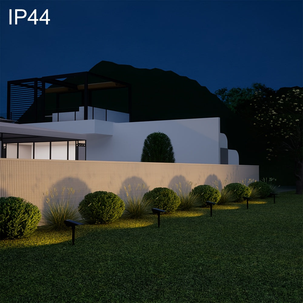 (1 piece/box) IP44 solar spotlight, outdoor ground lawn light, household outdoor landscape courtyard light, dual-purpose yard light, tree light