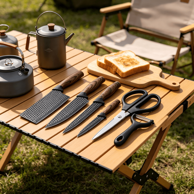 6/7Pcs Damascus Pattern Kitchen Knife Set, High Hardness Ultra Sharp Stainless Steel Knives with Non-Slip Handle, Suitable for Home Kitchen Outdoor Camping, Perfect Holiday Gift