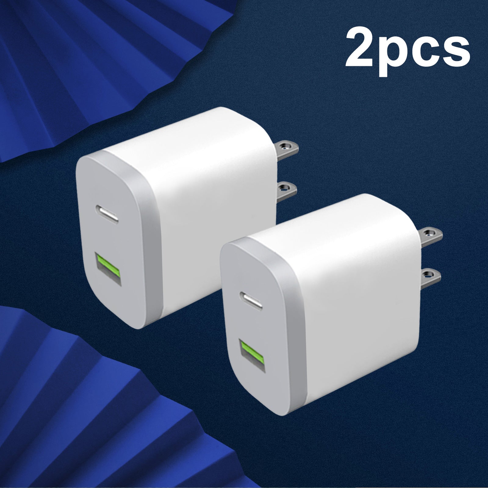 Fast Type-C Charging USB C Wall Charger with Dual Ports for Power Delivery
