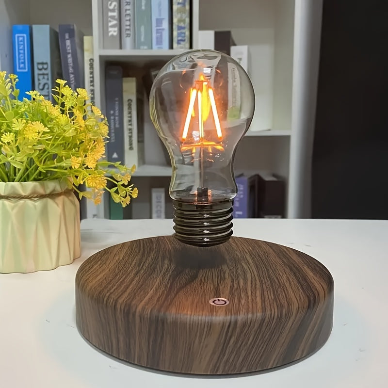 Modern magnetic levitation bulb - energy-saving, adjustable brightness, suitable for bedroom, office, bar and reading room decoration