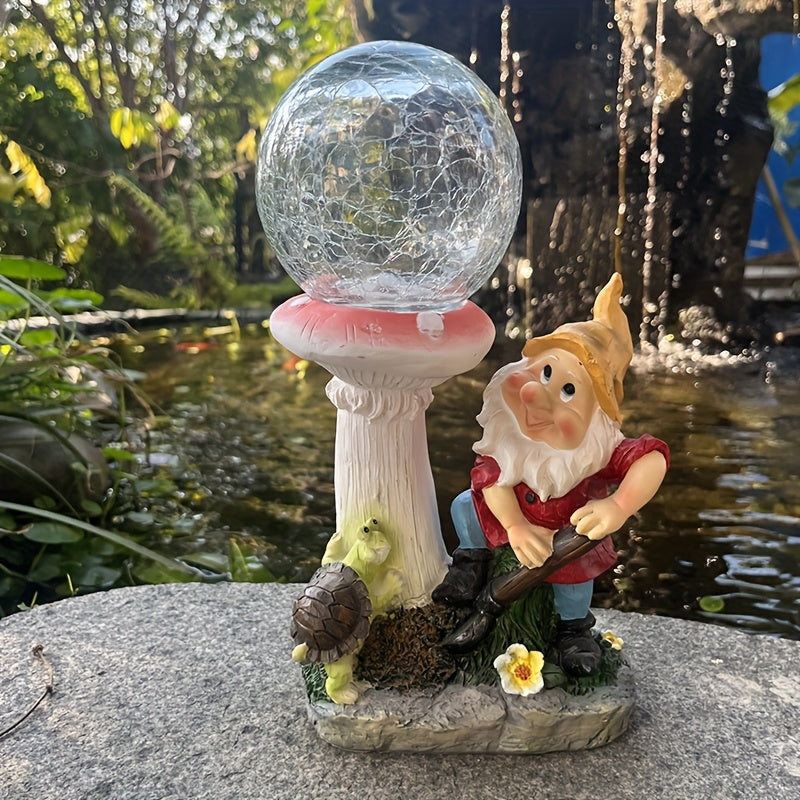Solar Gnome Light for Garden Outdoor Courtyard Lawn Pond Villa - IP44 Waterproof