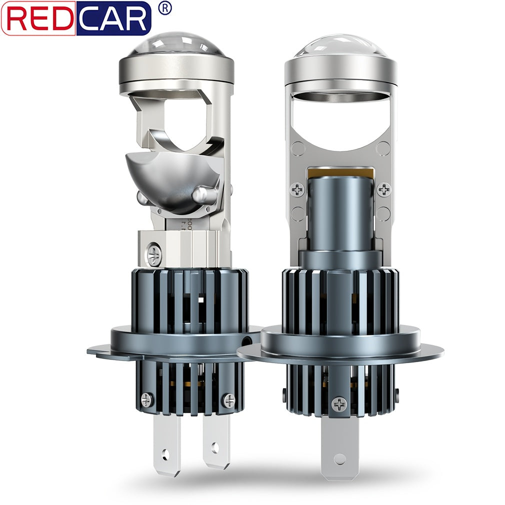 Pair of H7 H4 LED Headlights Small Lens CAN Bus Spotlight Projector Lens CAN Bus Car Fog Light 6000K