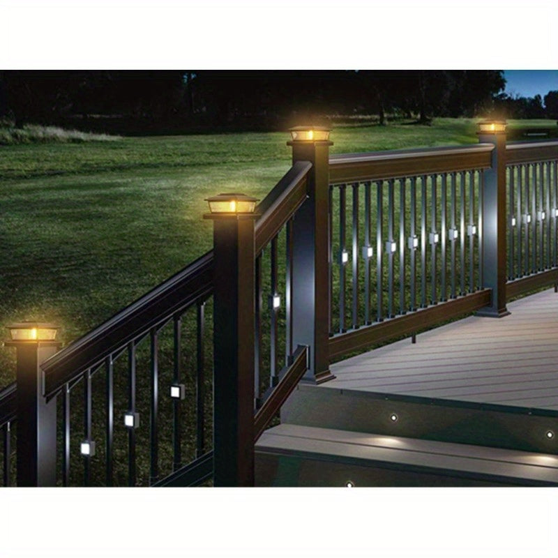 8/16/24 Pack Solar Post Cap Light, 2 Modes Auto On/Off, Suitable for Fences and Deck Courtyards, Gardens, Pathways, Compatible with 4x4 and 6x6 Wood/Vinyl Posts