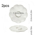 2pcs Novel Multi-Use Plastic PP Dinner Plate with Sauce Dish, Reusable Home Sushi Plate, New Year Dumpling Plate – Perfect for Dumplings, Deviled Eggs, Noodles, Vegetable Platter, Sushi, Tacos, Salsa, Deli, BBQ Breakfast Dips