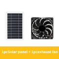1 Piece Solar Panel + Fan, Solar Powered Electric Fan Without Battery, Detachable Solar Panel, Ideal for RV, Camping, Chicken Coop, Greenhouse, Shed, Pet House and Window Installation