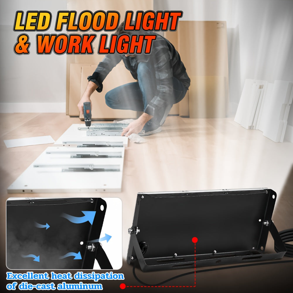 5V USB LED Light with 50/96/144 LED Beads, 6000K Pure White Light, USB Plug Easy Connection, 59.06 Inch Power Cord with On/Off Switch, Ideal for Garage Warehouse Indoor Construction Site Lighting
