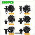 200 Pcs Car Retainer Clips 6mm 7mm 8mm 9mm 10mm Universal Six Sizes Mixed, Compatible with Toyota Ford GM Honda Bumper Push Rivets, Auto Parts Removal Tool