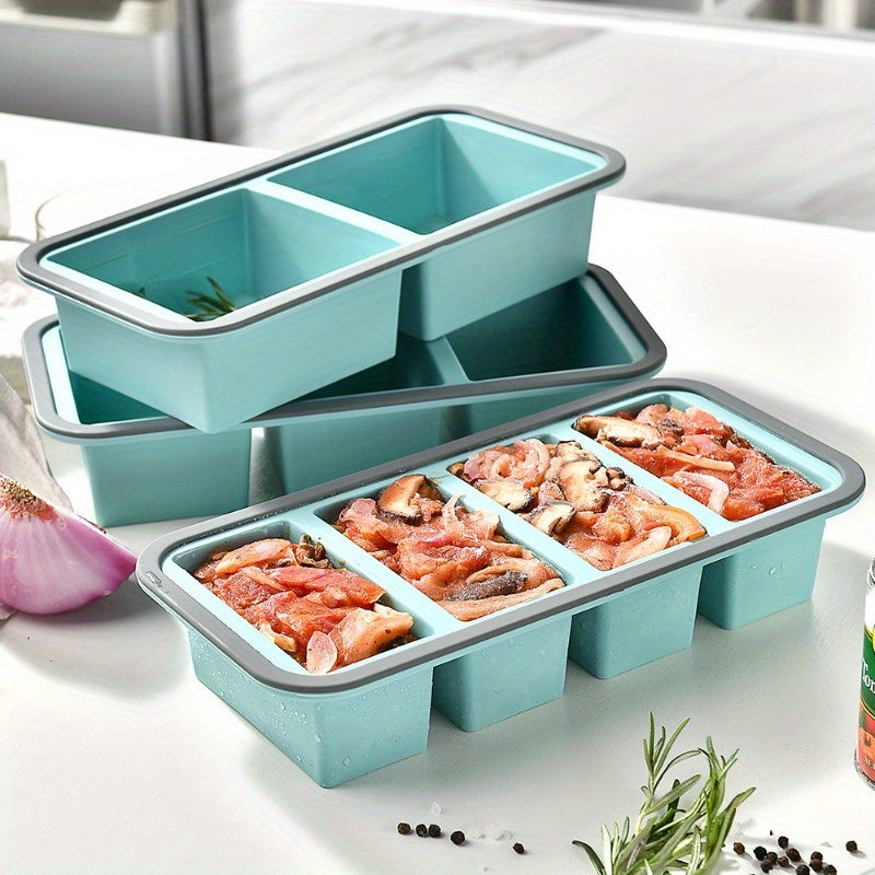 Compartment Food Storage Box, Microwavable & Freezable, Sealed Divided Lunch Box, Dishwasher Safe, Ideal for Meal Prep and Refrigerator Storage