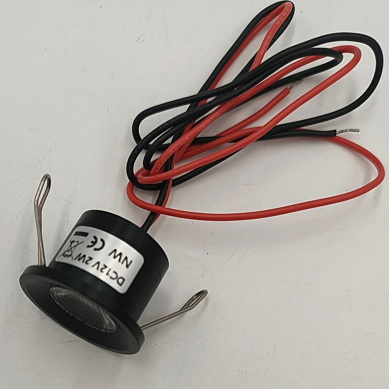 迷你天花灯 LED小拇指灯 DC12V 开孔27mm 嵌入式2W小射灯适用于橱柜 酒柜 珠宝展示柜 圣诞节装饰 餐厅 朋友聚会