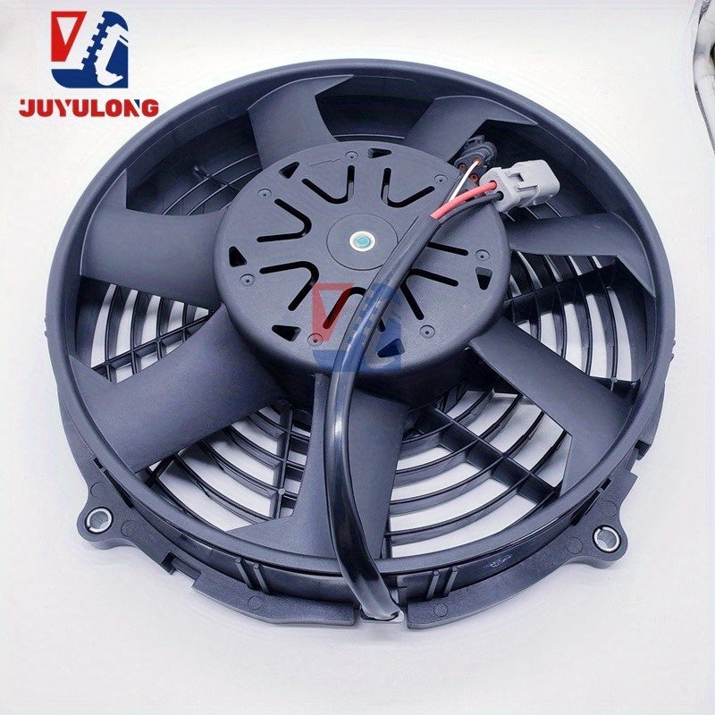 JUYULONG Heavy-Duty Electronic Cooling Fan for Caterpillar Excavators - CAT 330GC, 320GX, 336GX, 349G - High-Quality Construction Machinery Parts, Durable Metal Structure, Heavy-Duty Equipment Cooling, Sturdy Design, Reliable Heat Dissipation