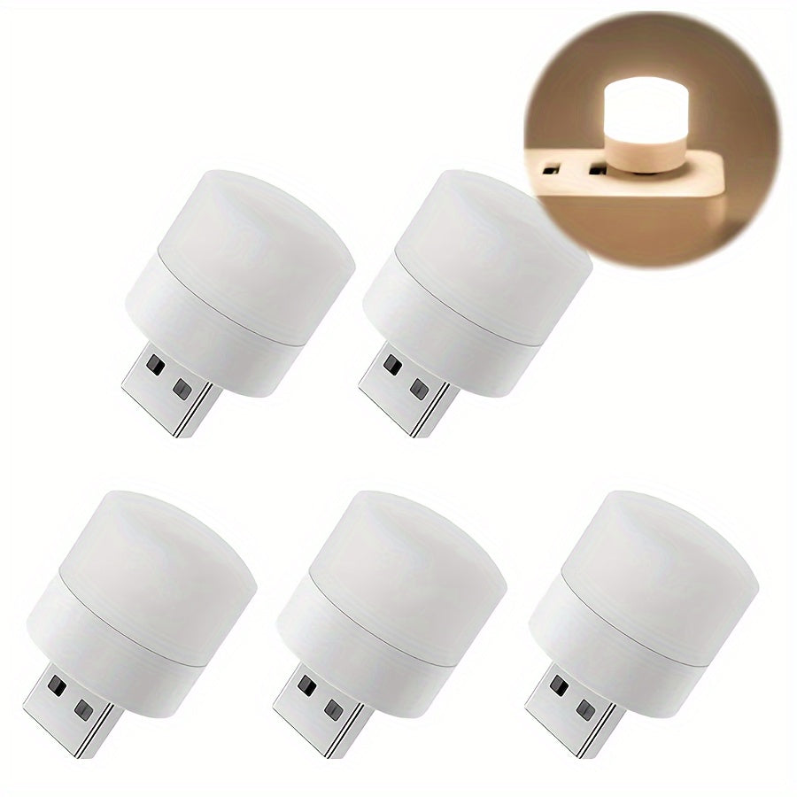 USB night light, compact LED bulb, portable mini lighting, ambient lighting, decorative light, mini USB light suitable for car, bedroom, bathroom, hallway